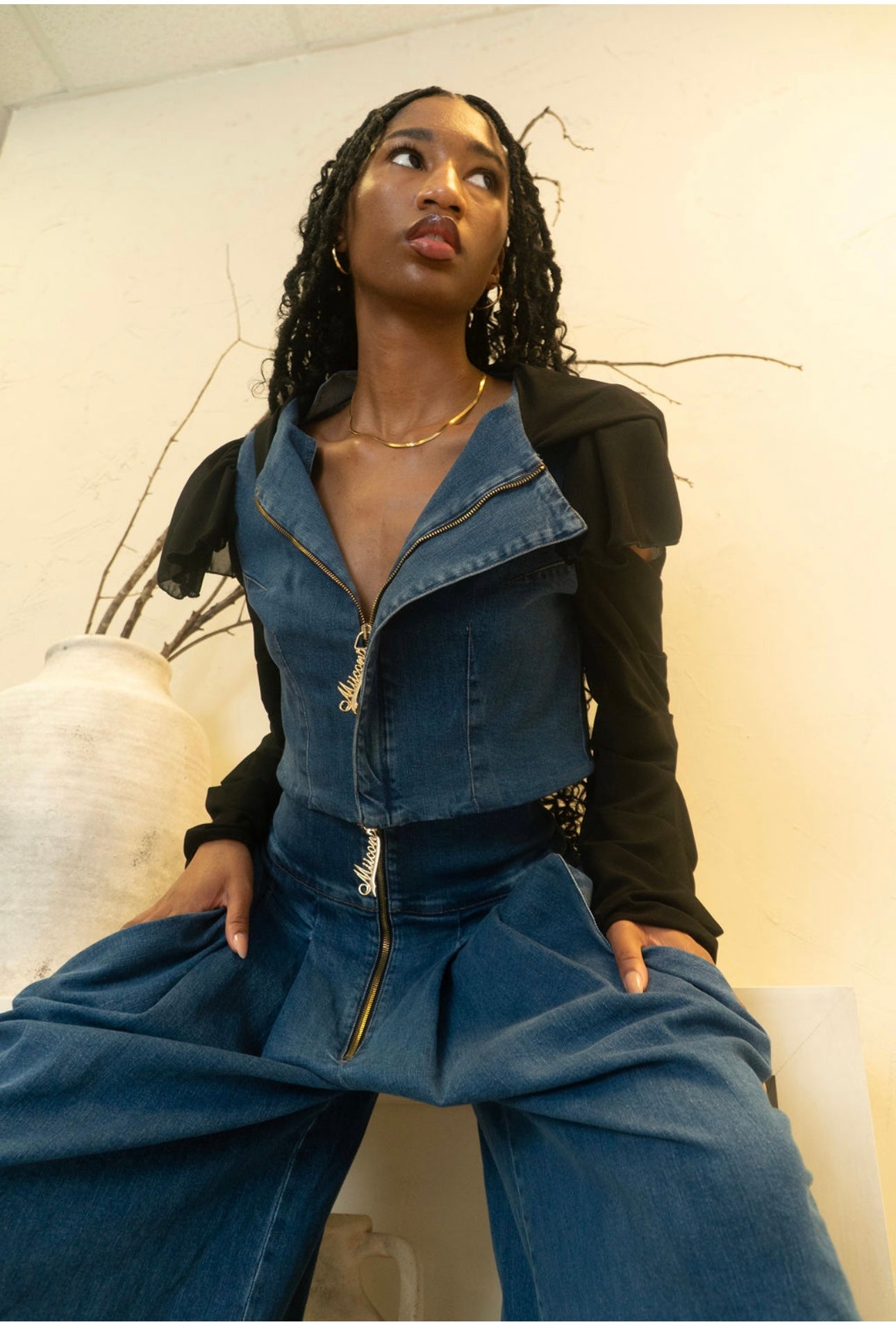 Denim Allure Top and Bottom