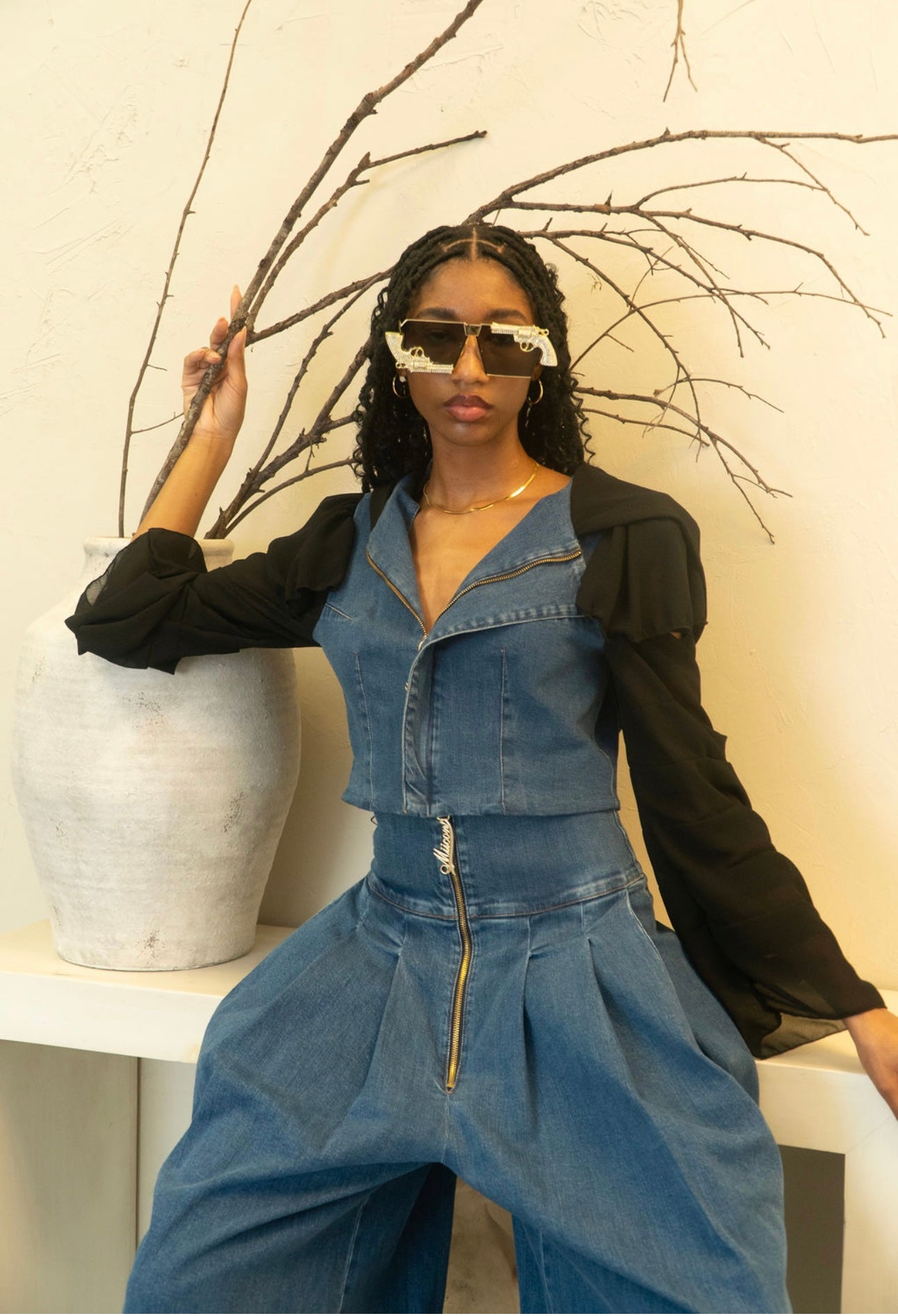 Denim Allure Top and Bottom