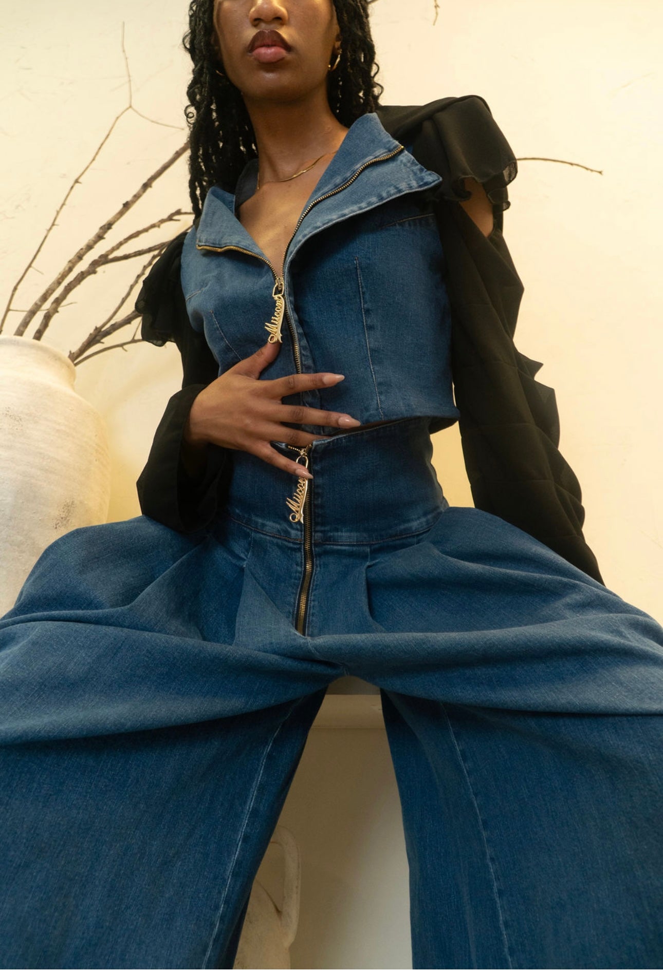 Denim Allure Top and Bottom