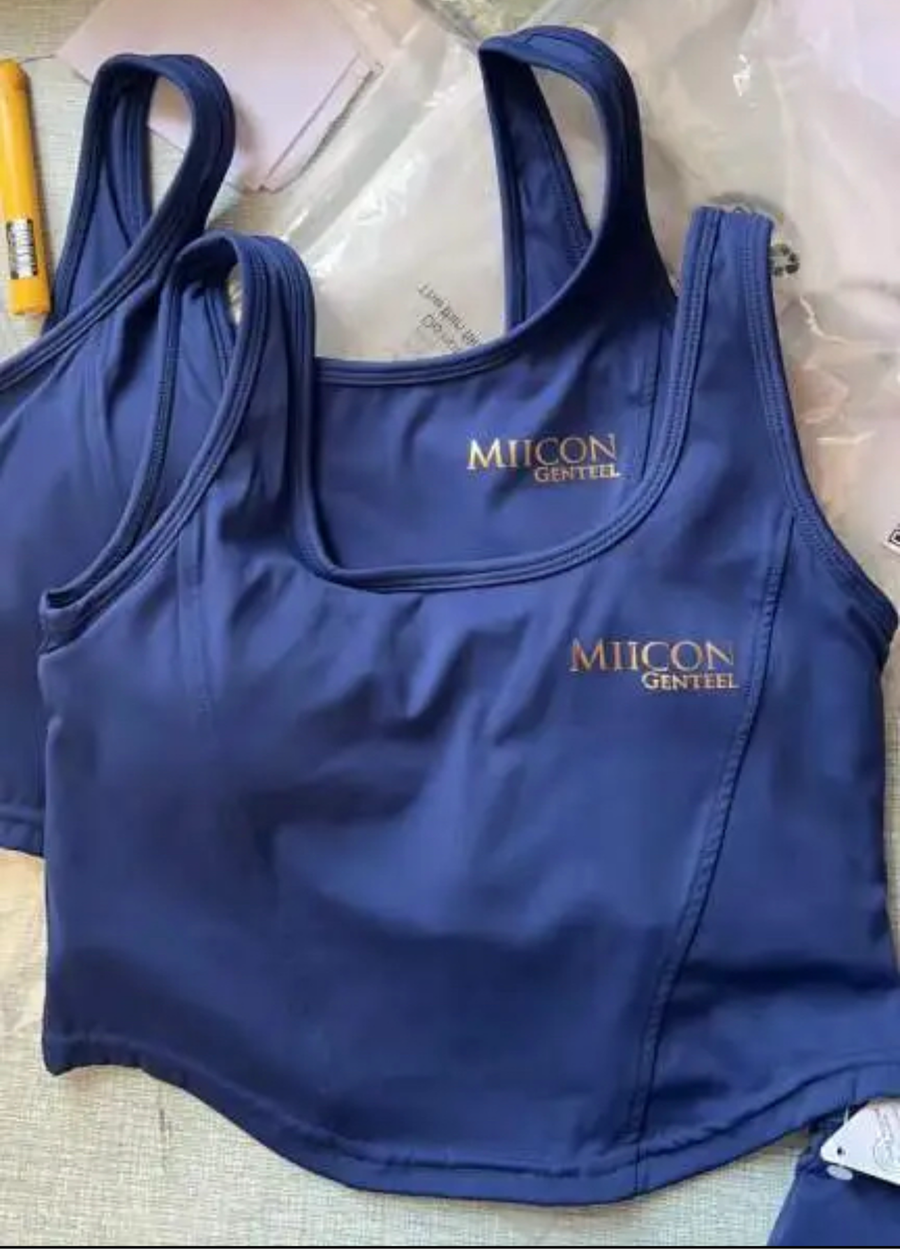 three-piece workout outfit